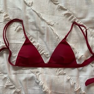 Red bikini top